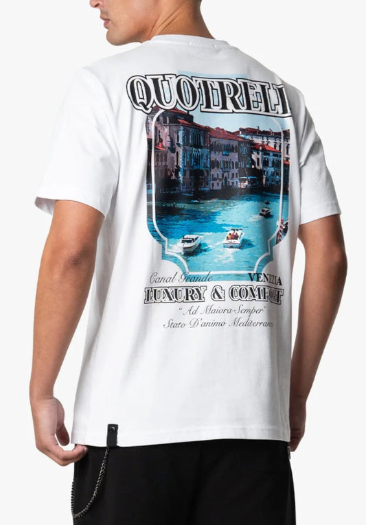 QUOTRELL - VENEZIA T-SHIRT | OFF WHITE/BLACK