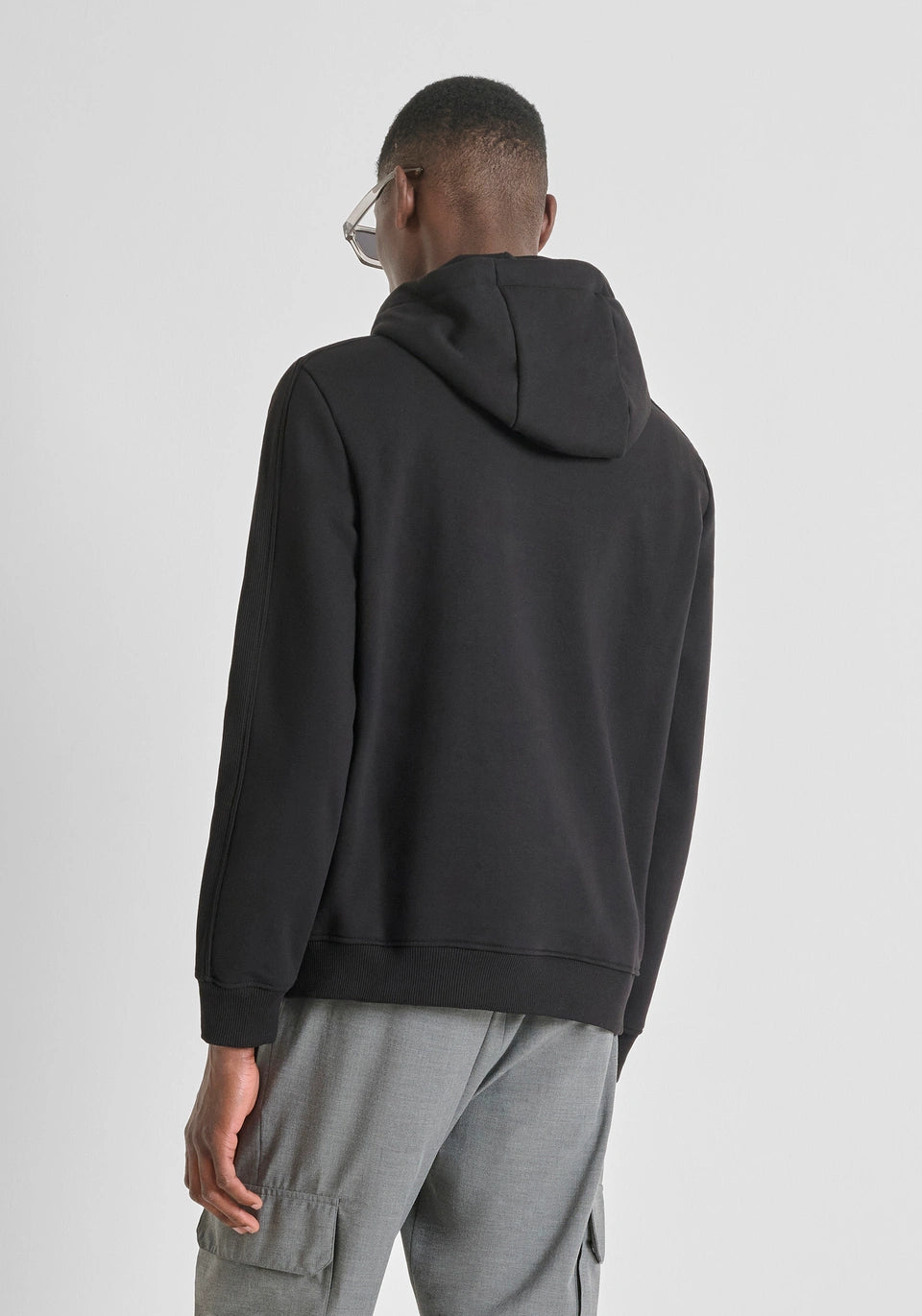 ANTONY MORATO RELAXED FIT HOODIE IN COTTON BLEND SUSTAINABLE WITH LOGO