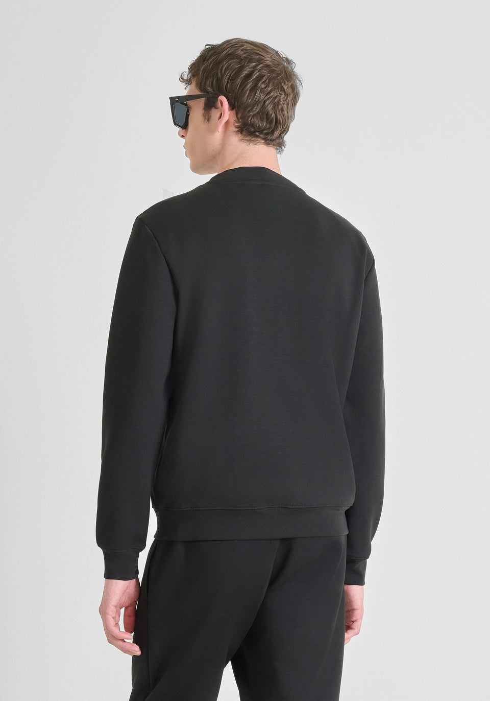ANTONY MORATO COTTON BLEND SLIM FIT CREWNECK SWEATSHIRT WITH LOGO