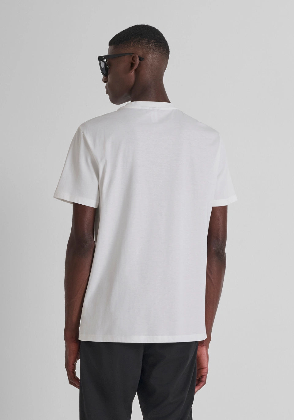 ANTONY MORATO REGULAR FIT COTTON JERSEY T-SHIRT WITH SMALL LOGO PRINT