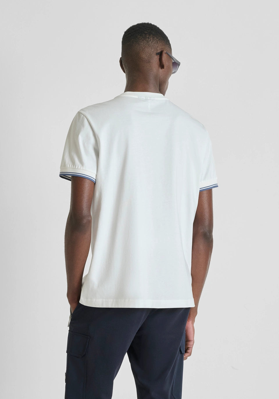 REGULAR-FIT T-SHIRT IN COTTON JERSEY WITH LOGO