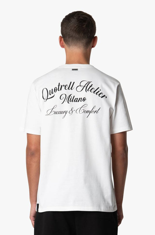 QUOTRELL ATELIER MILANO T-SHIRT | WHITE/BLACK