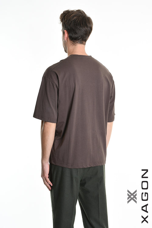 XAGON T-SHIRT 2ZX99TS Oversize Brown