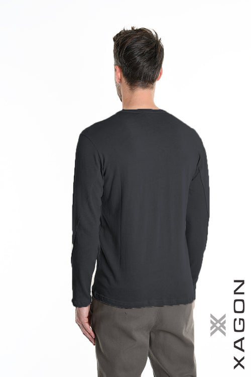 XAGON T-SHIRT Long Sleeve 2JX2660 Regular Fit Black
