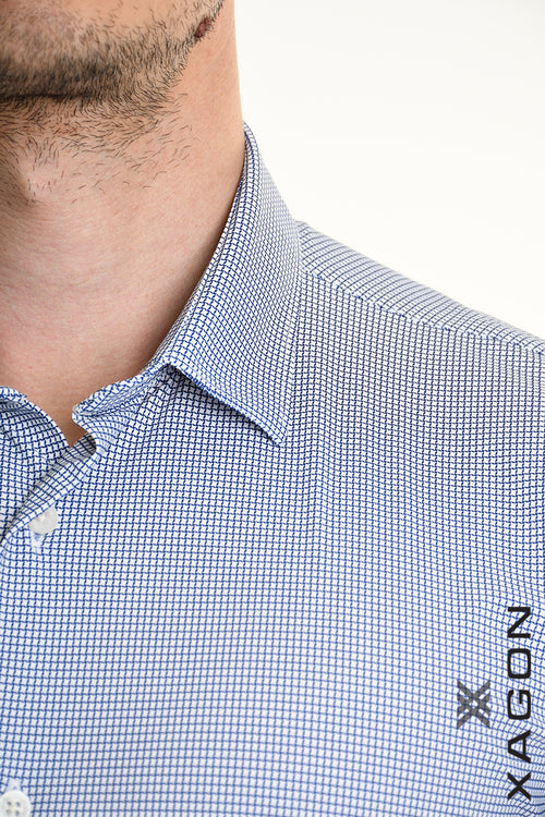 XAGON SHIRT 1PA2003 Slim Fit Extra Stretch Blue