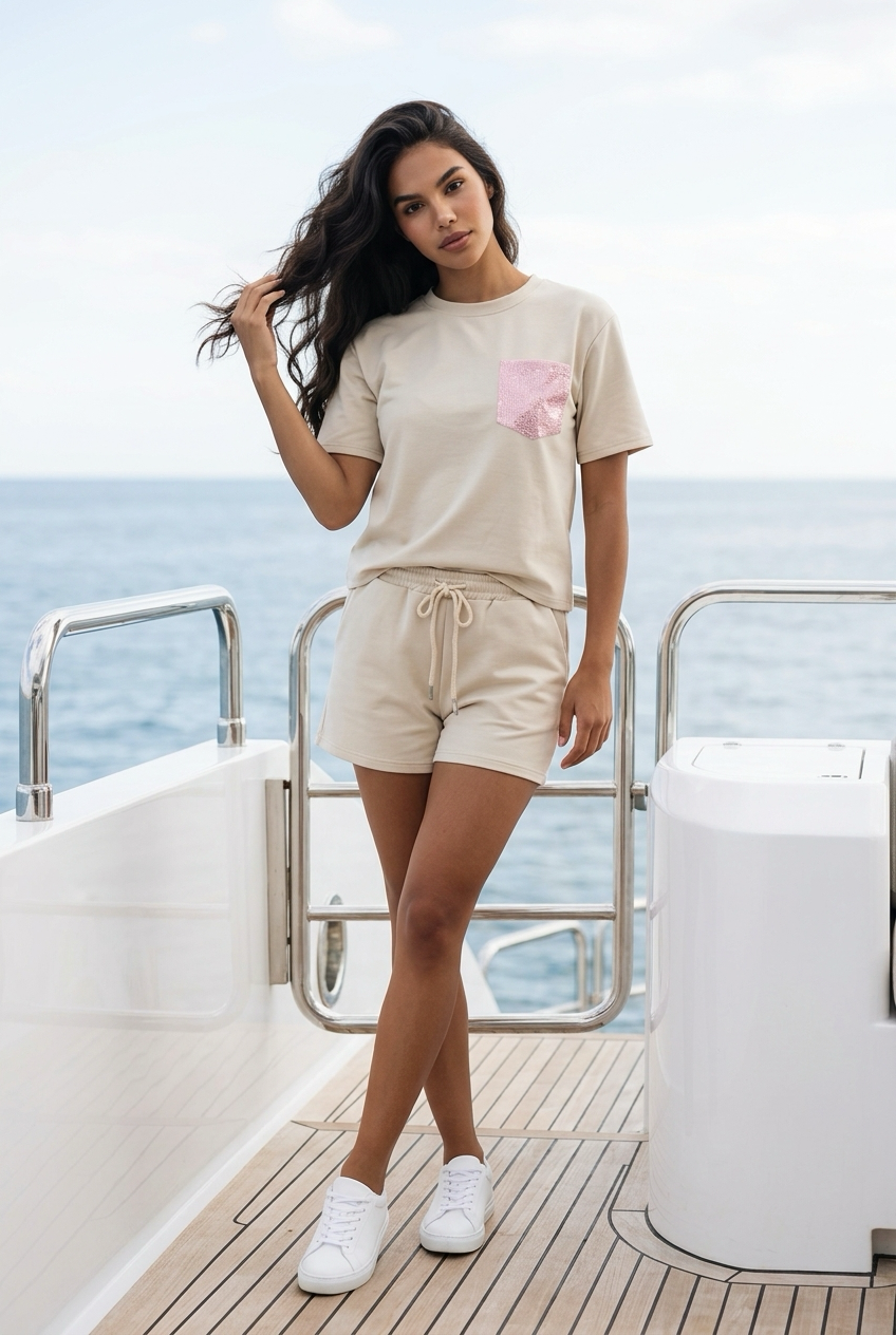 Set beige one size