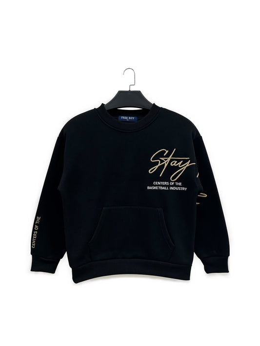 Sweater stay black gold