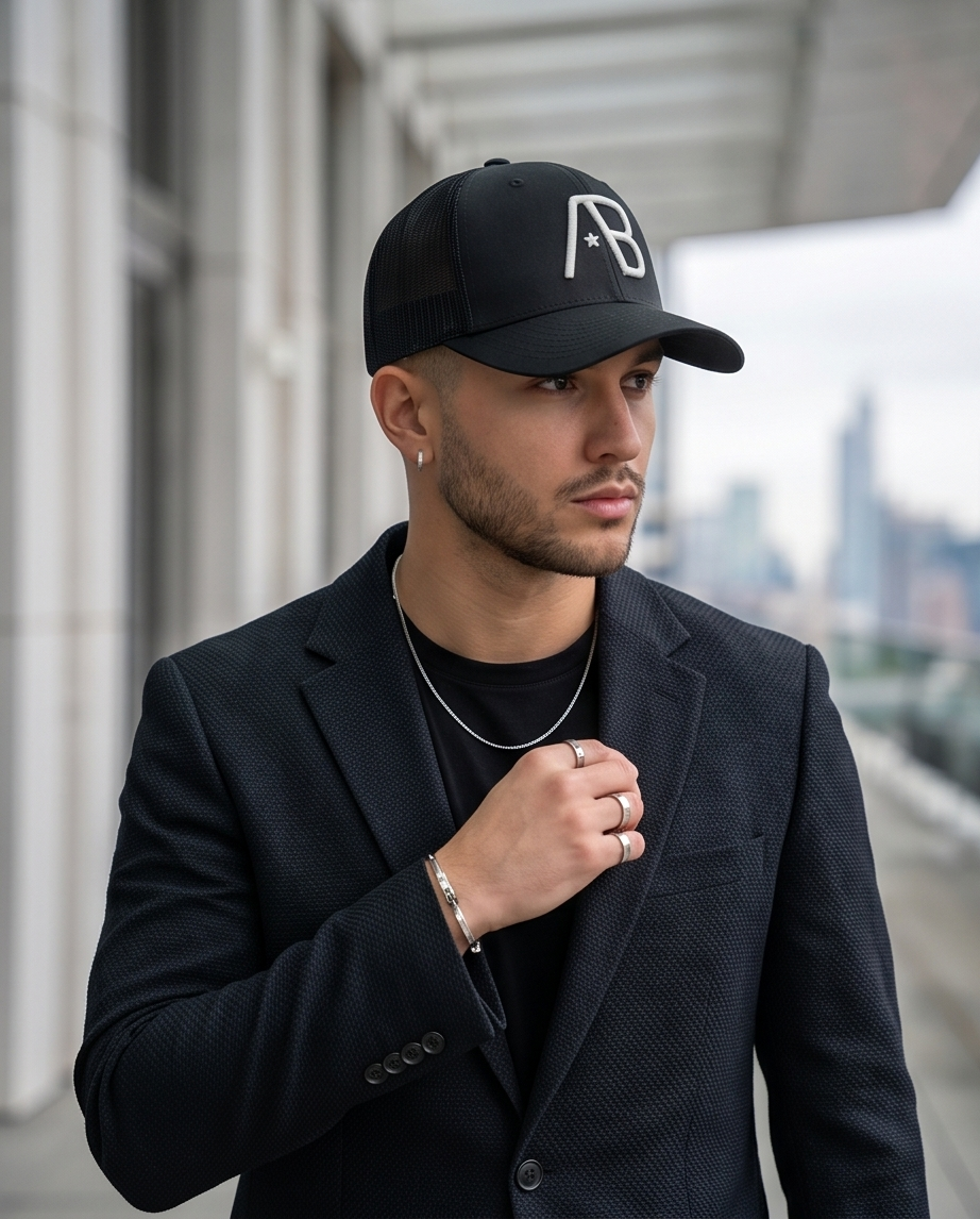 Retro Trucker Cap | Charcoal / Sage