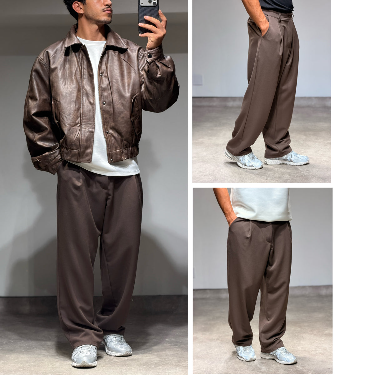 Baggy pants Brown