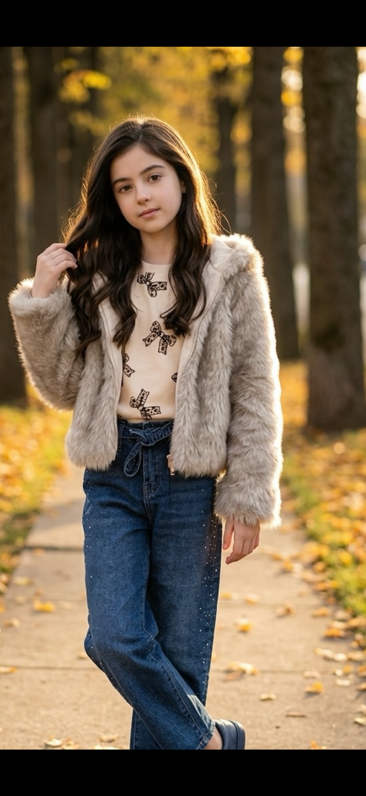 Fluffy jas kids girl