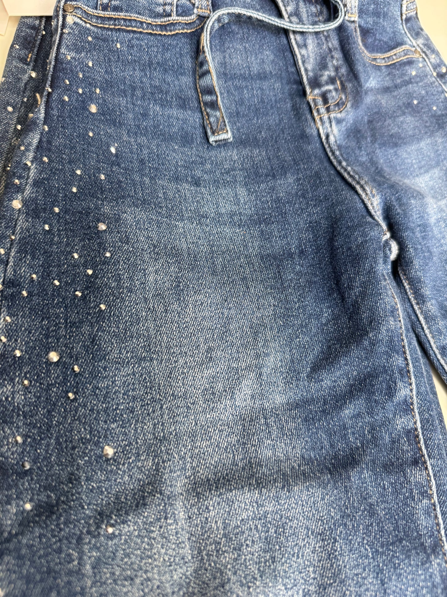 Denim strass girl blue