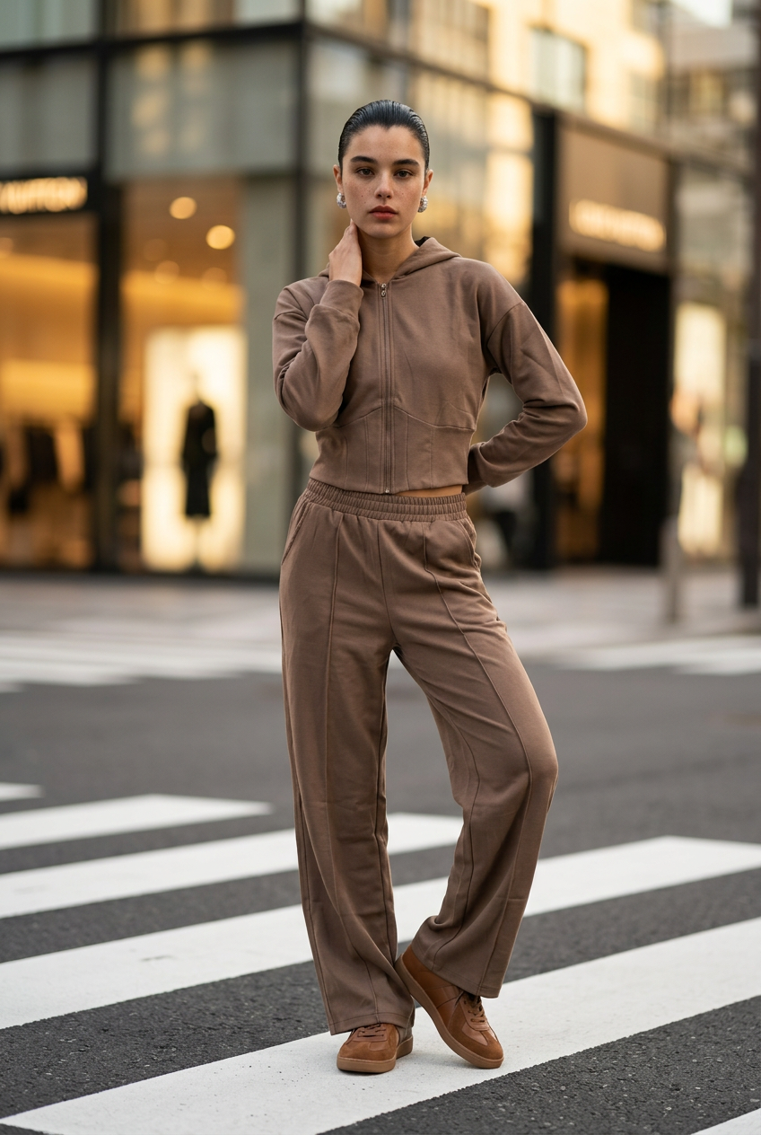 set casual YD beige JOGGING