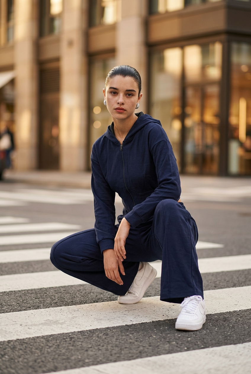 set casual YD blue JOGGING