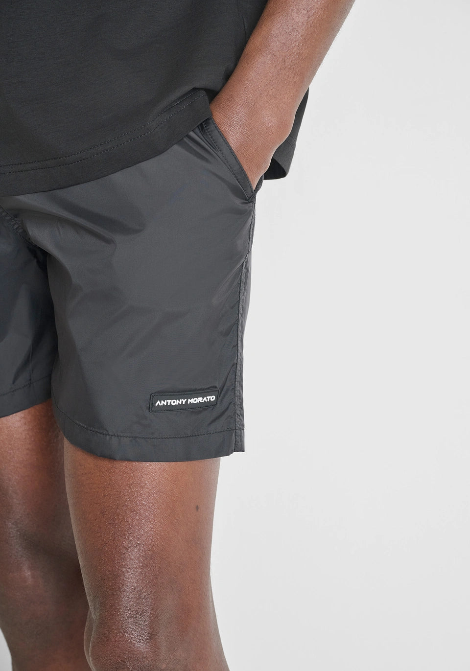 REGULAR-FIT SWIMMING COSTUME WITH RUBBERISED PATCH ANTONY MORATO