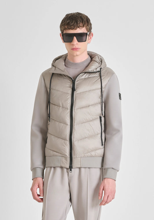 ANTONY MORATO SLIM FIT JACKET WITH SYNTHETIC PADDING AND KNITTED SLEEVES