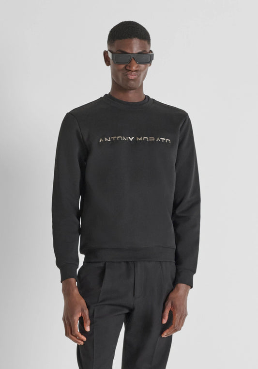 ANTONY MORATO FEPA SLIM FIT COTTON BLEND CREW NECK WITH ANTONY MORATO LOGO