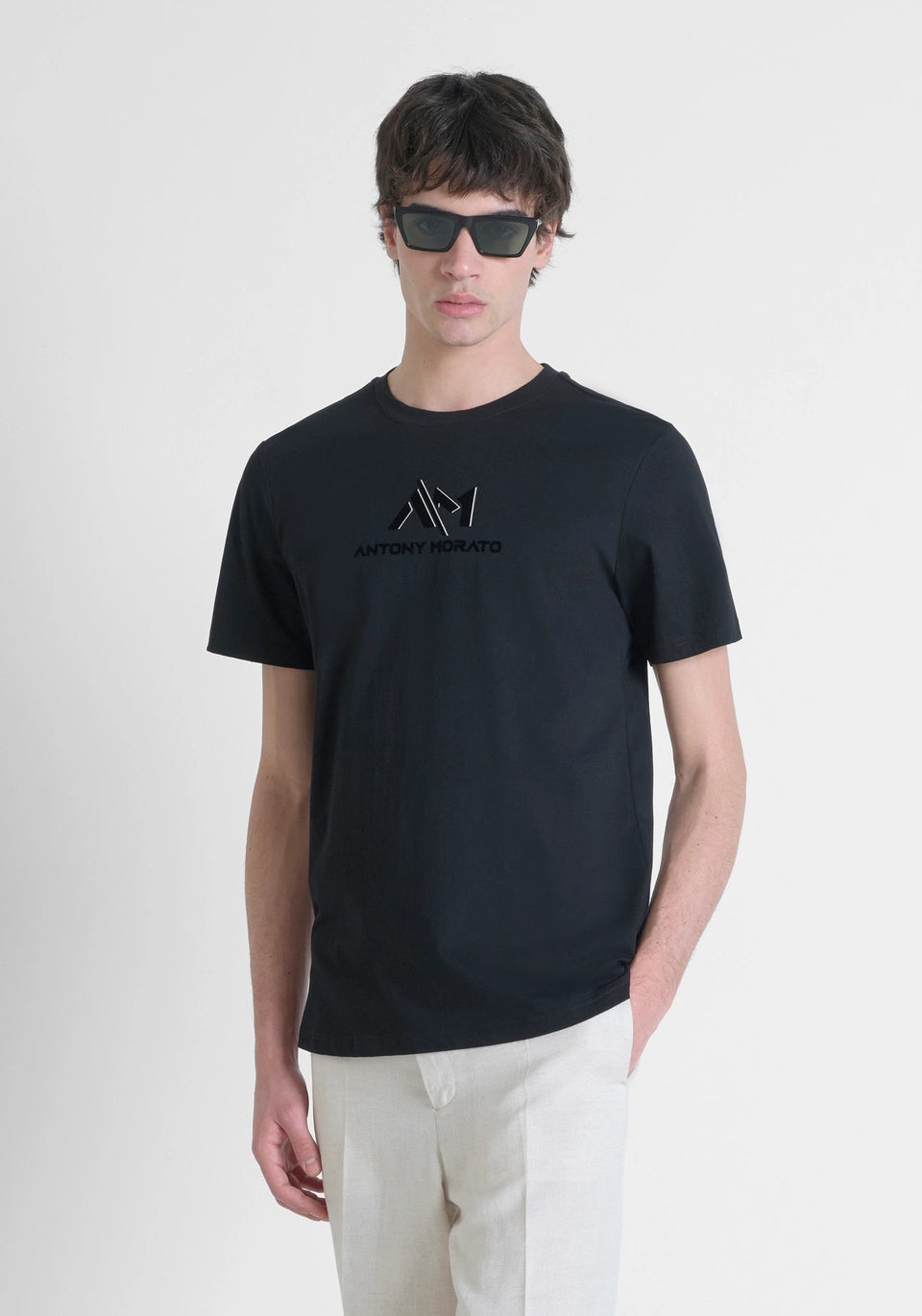 ANTONY MORATO COTTON REGULAR FIT T-SHIRT WITH LOGO PRINT