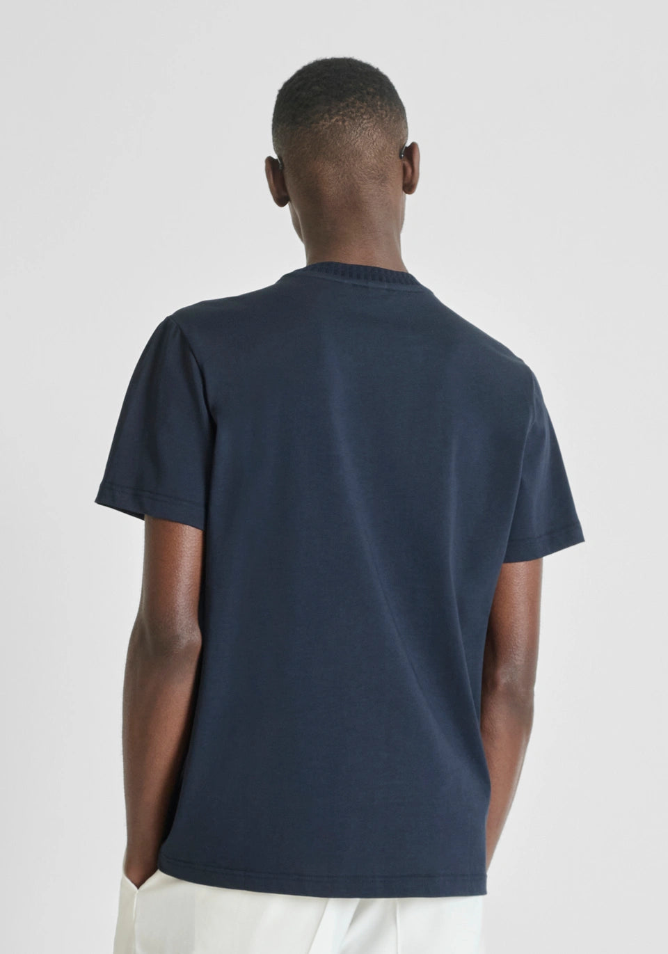 REGULAR-FIT CREWNECK T-SHIRT IN SOFT COTTON JERSEY WITH LOGO