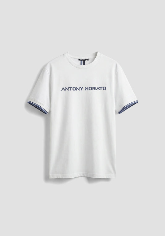 REGULAR-FIT T-SHIRT IN COTTON JERSEY WITH LOGO