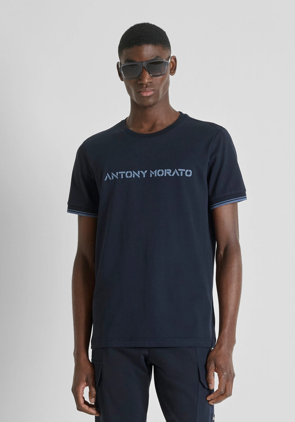 REGULAR-FIT T-SHIRT IN COTTON JERSEY WITH LOGO