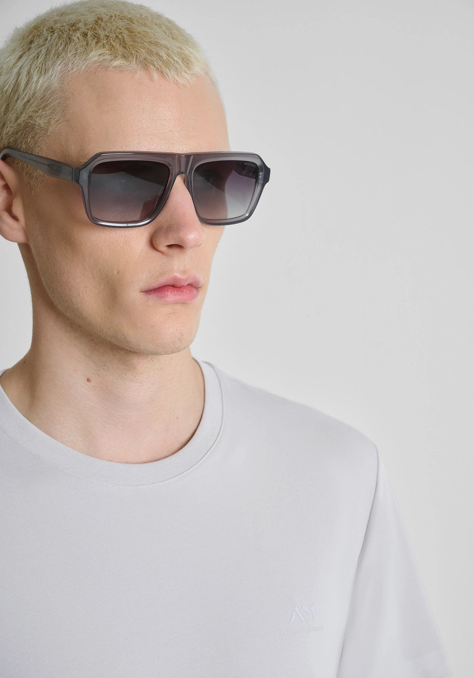 SUPER SLIM-FIT T-SHIRT IN A COTTON BLEND WITH PRINT