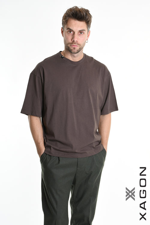 XAGON T-SHIRT 2ZX99TS Oversize Brown