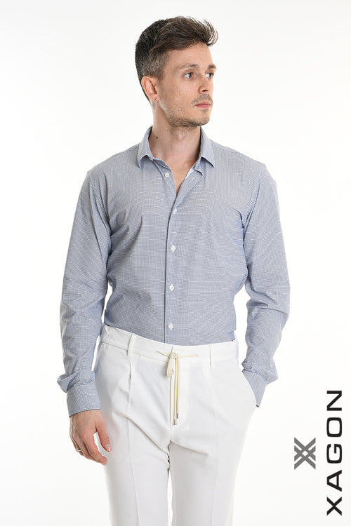 XAGON SHIRT 1PA2003 Slim Fit Extra Stretch Blue