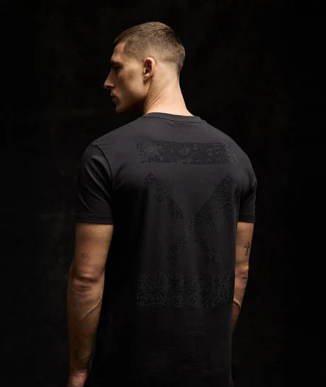Uncharted Strass Geïnkte Messen Crew Neck t-shirt DISTORTED PEOPLE