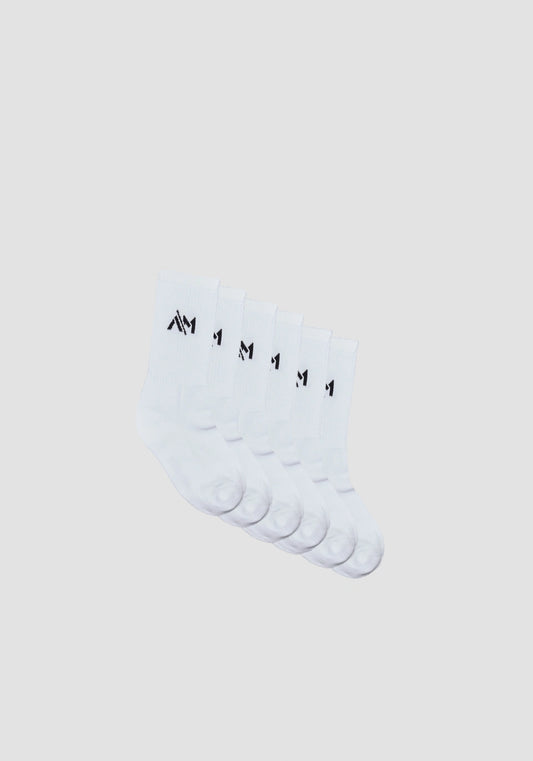 SET OF THREE PAIRS OF COTTON-BLEND TERRY SOCKS WITH EMBROIDERED LOGO