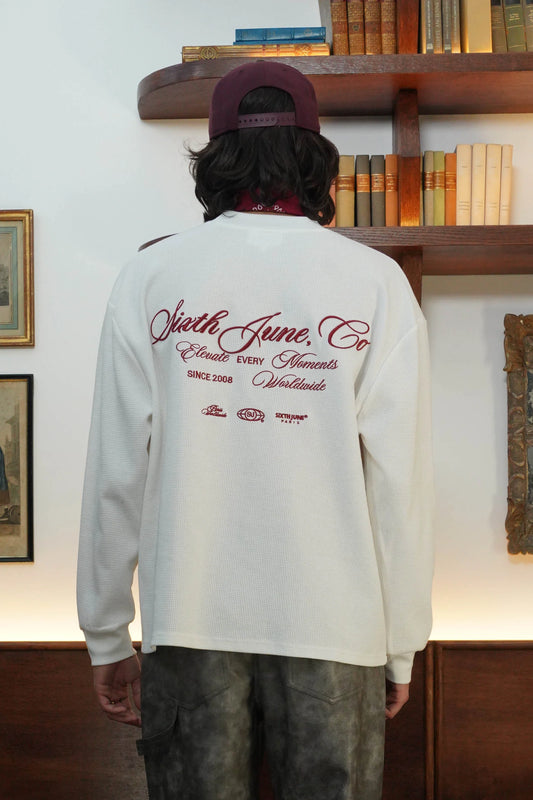 SIXTH JUNE ELEVATE waffle l/s t-shirt