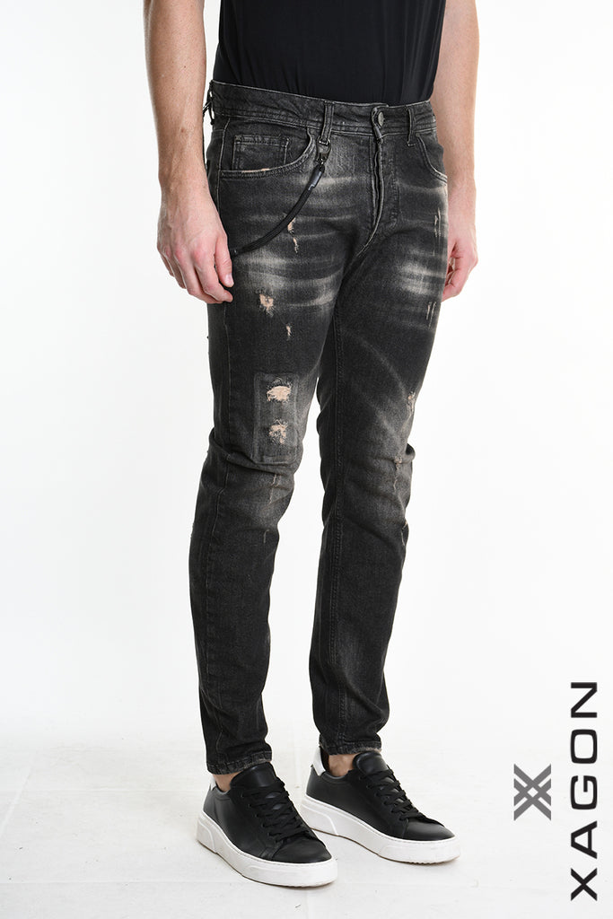 JEANS UMR264 Skinny Stretch Black