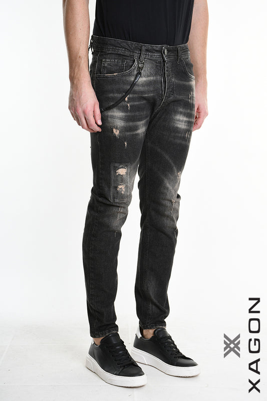 JEANS UMR264 Skinny Stretch Black